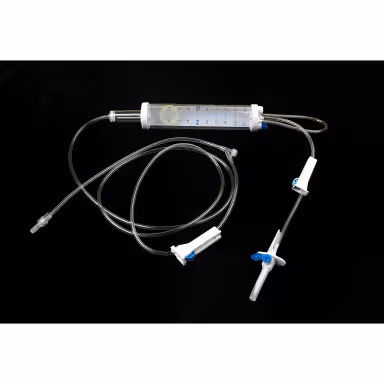 DISPOSABLE BURETTE WITH INFUSION SET